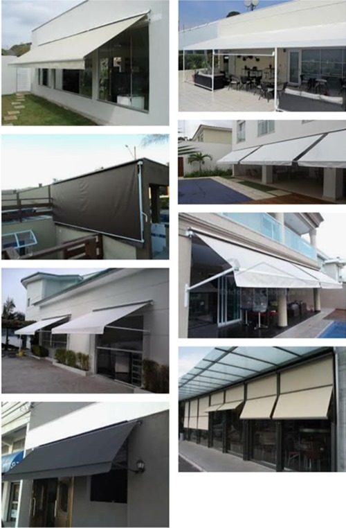 1.Toldos em Lona, fixo, retrátil e Articulado